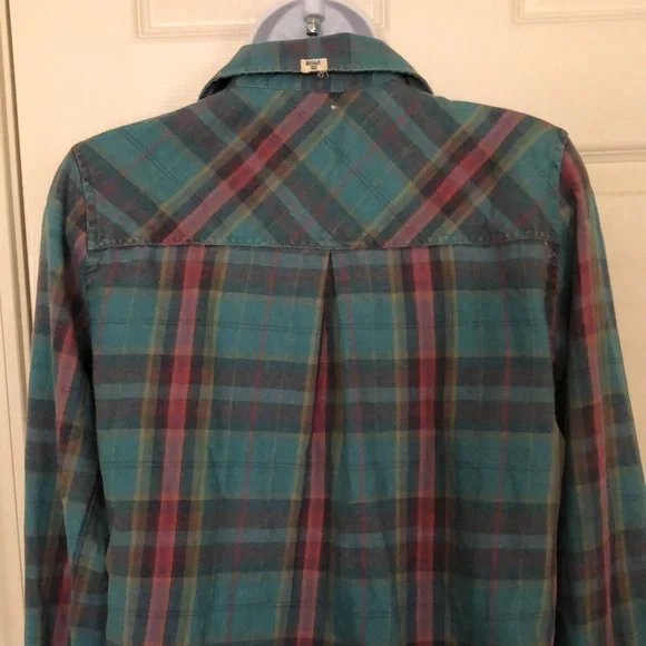 Blue Plaid Button up - Picture 10 of 16